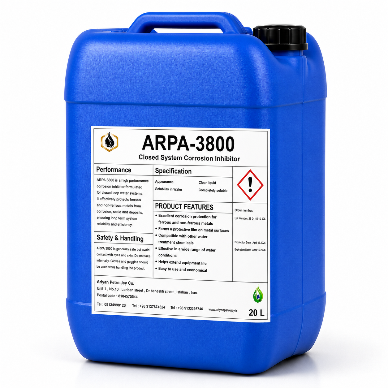 ضدخوردگی چیلر ARPA 3800
