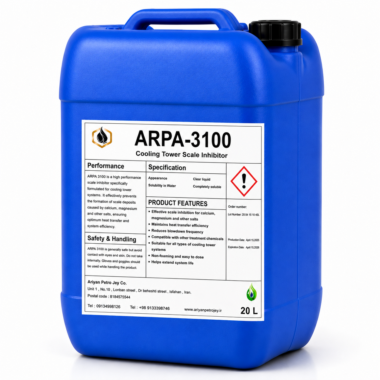 ضد رسوب  برج خنک کننده (کولینگ تاور)  ARPA 3100