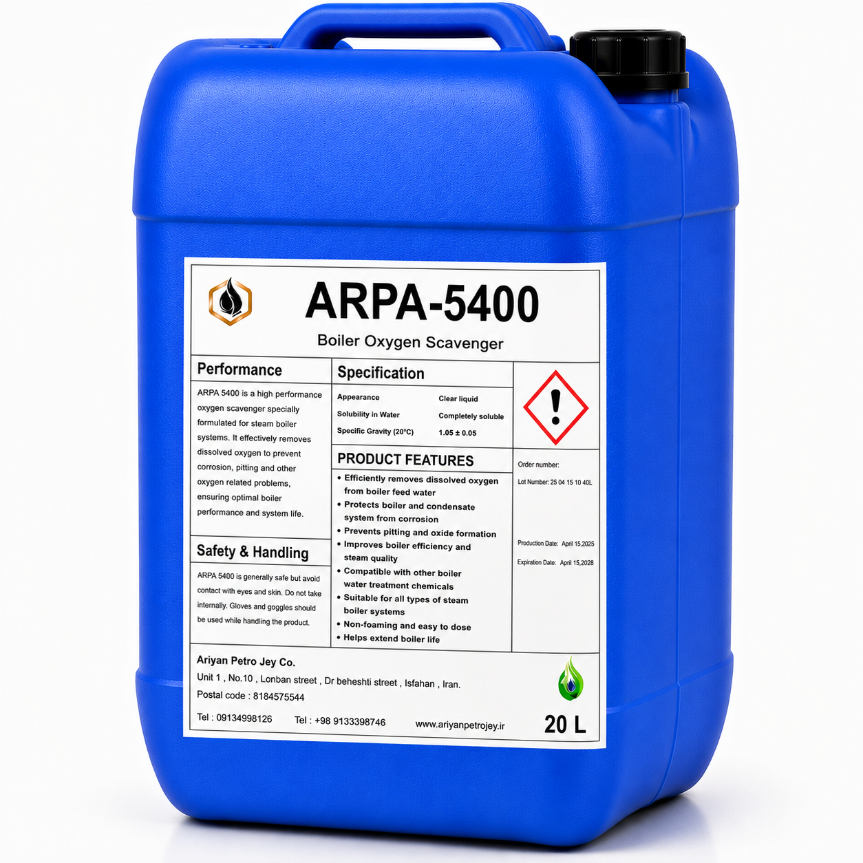 جاذب اکسیژن دیگ بخار ARPA 5400